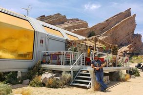 On location at Vasquez Rocks State Park for Star Trek: Picard