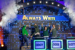 Aloy Adlawan, Suzette Doctolero, Dode Cruz, and Denoy Navarro-Punio in Family Feud Philippines (2022)