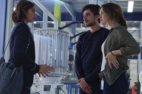 Jacqueline Byers, Charlie Rowe, and Shazi Raja in Salvation (2017)