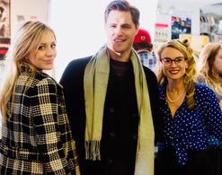 Stacia Crawford, Sam Page, and Tara Holt in The Perfect Christmas Present (2017)