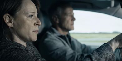 Iben Hjejle and Lars Simonsen in The Rain (2018)