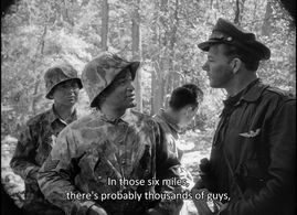 Paul Mazursky, Stephen Coit, Kenneth Harp, and Frank Silvera in Fear and Desire (1953)