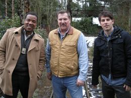 NBC's GRIMM. Daniel Knight (center),Russell Hornsby (left),David Giuntoli (right)