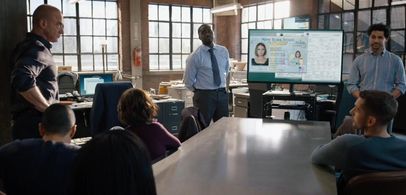 Christopher Meloni, Rick Gonzalez, Ainsley Seiger, Danielle Moné Truitt, Narada Campbell, German Santiago, and Brent Ant