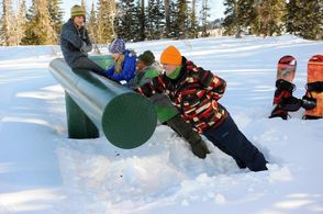 Luke Benward, Andrew Lewis Caldwell, Carlon Jeffery, and Dove Cameron in Cloud 9 (2014)