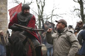 Thomas W. Gabrielsson and director Peter Flinth in Arn The Knight Templar