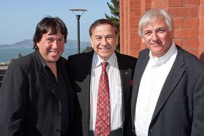 Gregg Sherman, Richard M. Sherman and Jeffrey C. Sherman at the premiere of 