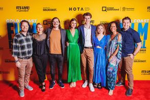 Rowan Chapman at the premiere of THE CURIOUS CASE OF DOLPHIN BAY