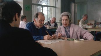 David Duchovny, Frances Bay, and Ernie Prentice in The X-Files (1993)