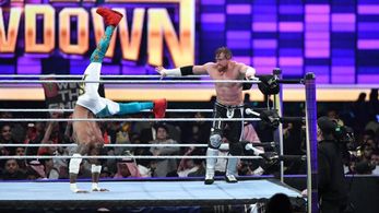 Matthew Adams and Kenneth Crawford in WWE Super Show-Down (2020)