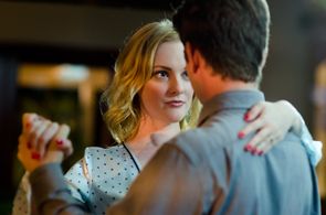 Hunter Drago on the set of Sizzle.