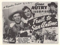 Gene Autry, Sterling Holloway, The Cass County Boys, Bert Dodson, Fred S. Martin, Jerry Scoggins, Peggy Stewart, and Cha