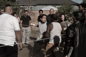 DJ Holte, Nick Tims, Mario Loya, George Moreno, Rocco Di Nobile, Donald A. Perez, and Adrian Zeigler in Tough Guy (2023)