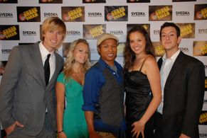 Nate Golon, Leanne Wilson, Phillip Jeanmarie, Kimberly Legg, and Jonathan Schwartz at the Urban Tiger premiere for 
