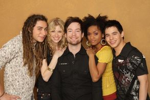 Syesha Mercado, David Cook, Brooke White, David Archuleta, and Jason Castro in American Idol (2002)