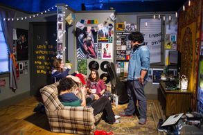 Set of Sidewalkers with Director Carlos Macias