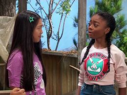 Skai Jackson and Nina Lu in Bunk'd (2015)