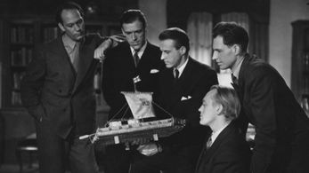 Knut Haugland, Thor Heyerdahl, Torstein Raaby, Herman Watzinger, and Erik Hesselberg in Kon-Tiki (1950)
