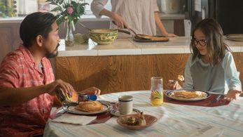 Isla Rose Hall and Dionysio Basco in Mythic Quest 'Sarian'