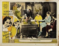 George K. Arthur, Martha Mattox, Mary McAllister, Charles McHugh, and Norma Shearer in The Waning Sex (1926)