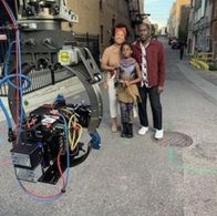 On location, Wakanda Forever Mastercard Commercial. 2022