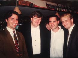 with Michael Moore, Doug Tirola and Chris Trela at the premier of A REASON TO BELIEVE