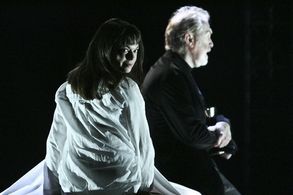 Emily Yetter and Harry Groener in The Exorcist