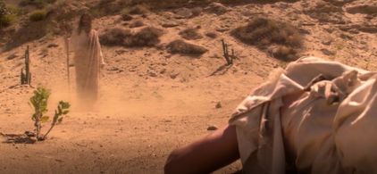 Terral Altom as Jesus in Future Man with Josh Hutcherson