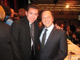 Derek Hedlund and Rob Schneider at The New York Friars Club Roast of Quentin Tarantino