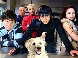 Kazimir Sas, Felicity Milovanovich, Vaughan Slinn, and Joe Dekkers-Reihana in Time Trackers (2008)