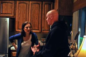 with Derek Mears filming Compound Fracture
