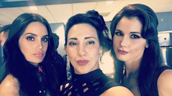 AT THE DARK IRIS PREMIERE WITH GINA FERRARO AND JESI JENSEN