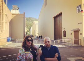 Dave Bean with Writer/Director Maylen Calienes at Warner Bros.