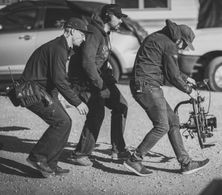 On the set of BALLiSTIC with Director Ryan Connolly and DP Chase Smith