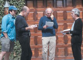 On the set on Curb Your Enthusiasm