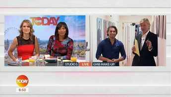 Richard Madeley, Charlotte Hawkins, Ranvir Singh, and Kem Cetinay in GMB Today (2017)