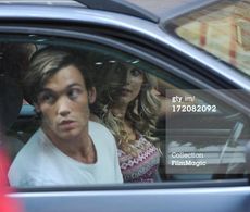 Jack Waldouck on set set of 'Taking Stock' with Ashley James