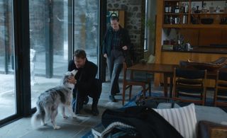 Justin Hartley and Andrea Sooch in The Noel Diary (2022)