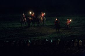 Ian Dunn, Brendan Patricks, and Robert Curtis in Outlander (2014)