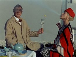 Jacques Tati and Dominique Marie in Mon Oncle (1958)