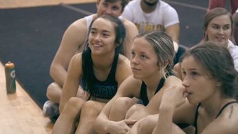 Morgan Simianer, Maddy Brum, and Allie Ross in Cheer (2020)