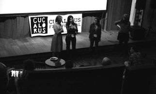 Josephine Decker, Kate Chamuris, Brigitta Wagner and moderator Zoë Vanderploeg with the film ROSEHILL at Cucalorus Film 