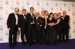 Jennifer Gibney, Brendan O'Carroll, Fiona O'Carroll, Eilish O'Carroll, Derek Reddin, and Martin Delany at an event for M