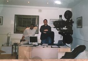 Rupert and Matt in the office