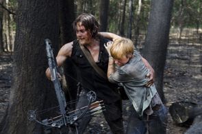 Norman Reedus and Liz E. Morgan in The Walking Dead (2010)