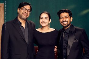 Kanu Behl, Mohit Agarwal, and Aanchal Goswami at an event for Agra (2023)