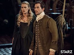 Luke Roberts and Hannah New in Black Sails (2014)