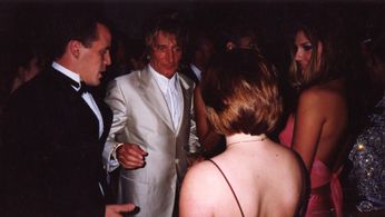 Vanity Fair Oscar party with Rod Stewart and Daisy Fuentes
