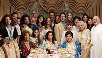 Rivka Bahar, Tikva Dayan, Yael Levental, Reymonde Amsallem, Daniel Sabag, Hila Di Castro, and Eran Mor in Seven Blessing