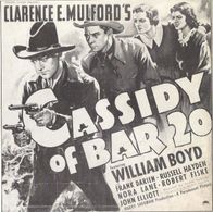 William Boyd, Russell Hayden, Nora Lane, and Margaret Marquis in Cassidy of Bar 20 (1938)